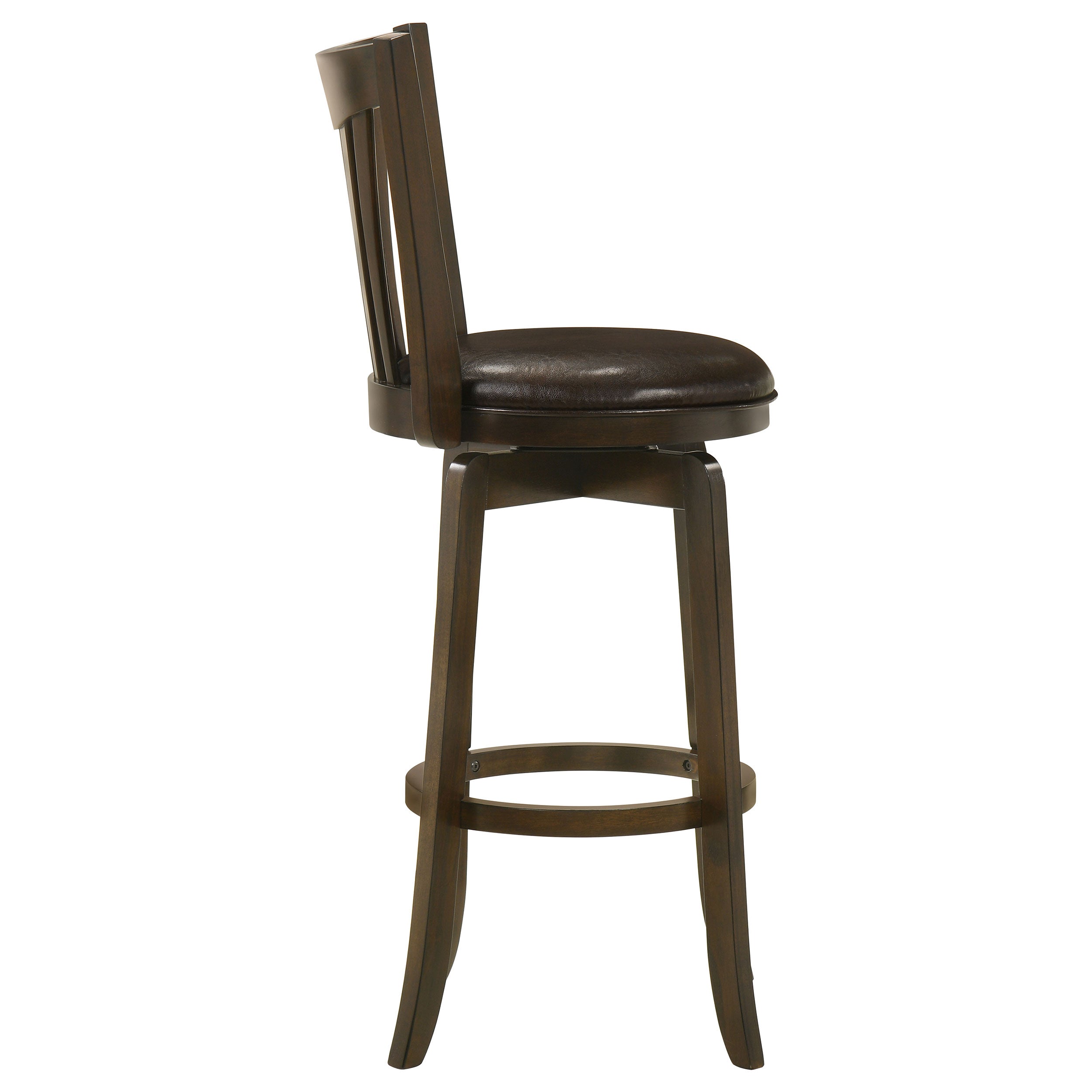 Lambert Wood Pub Height Swivel Bar Chair Dark Cherry - MyWaynesHome #