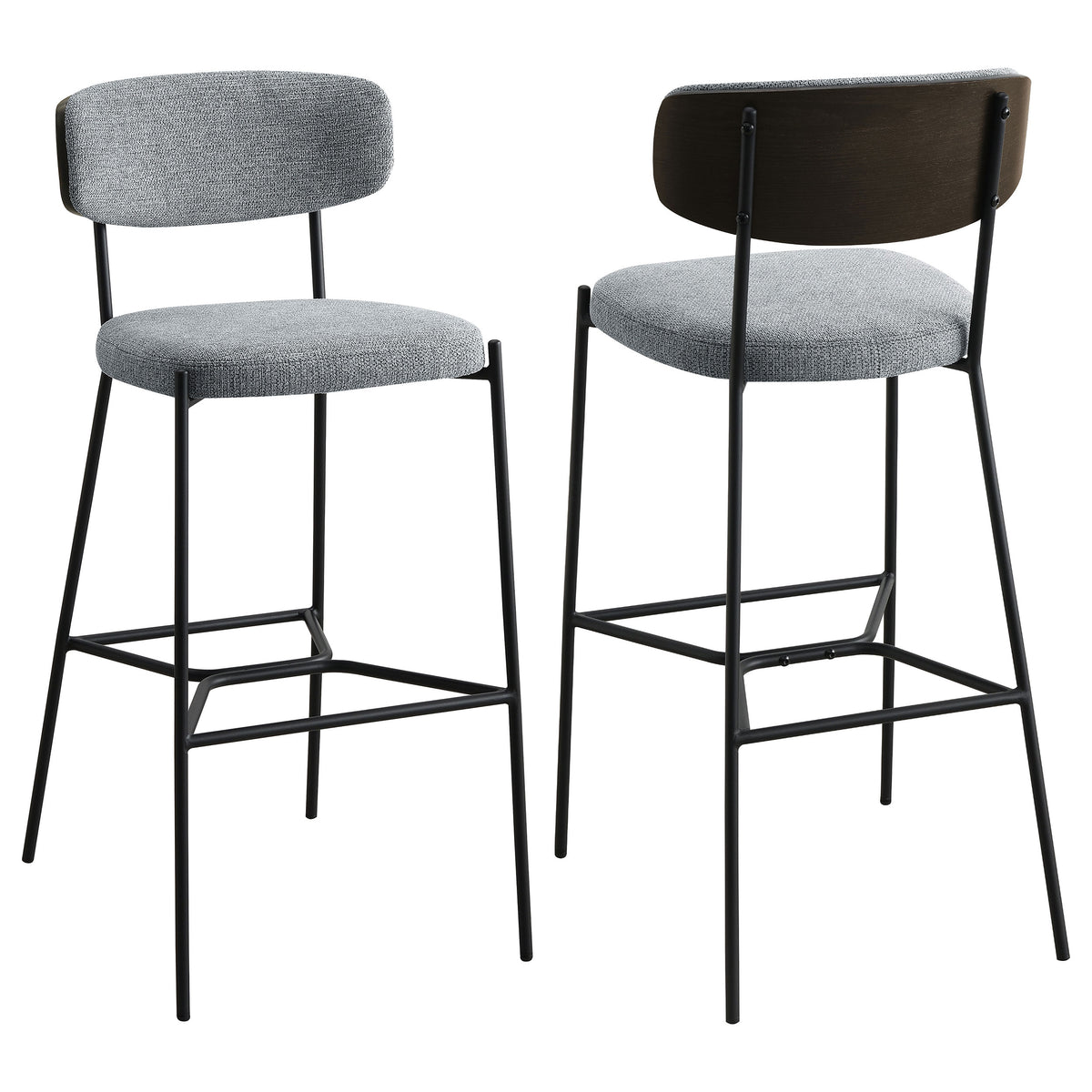 Elison Pub Height Bar Stool Grey (set Of 2) - MyWaynesHome #