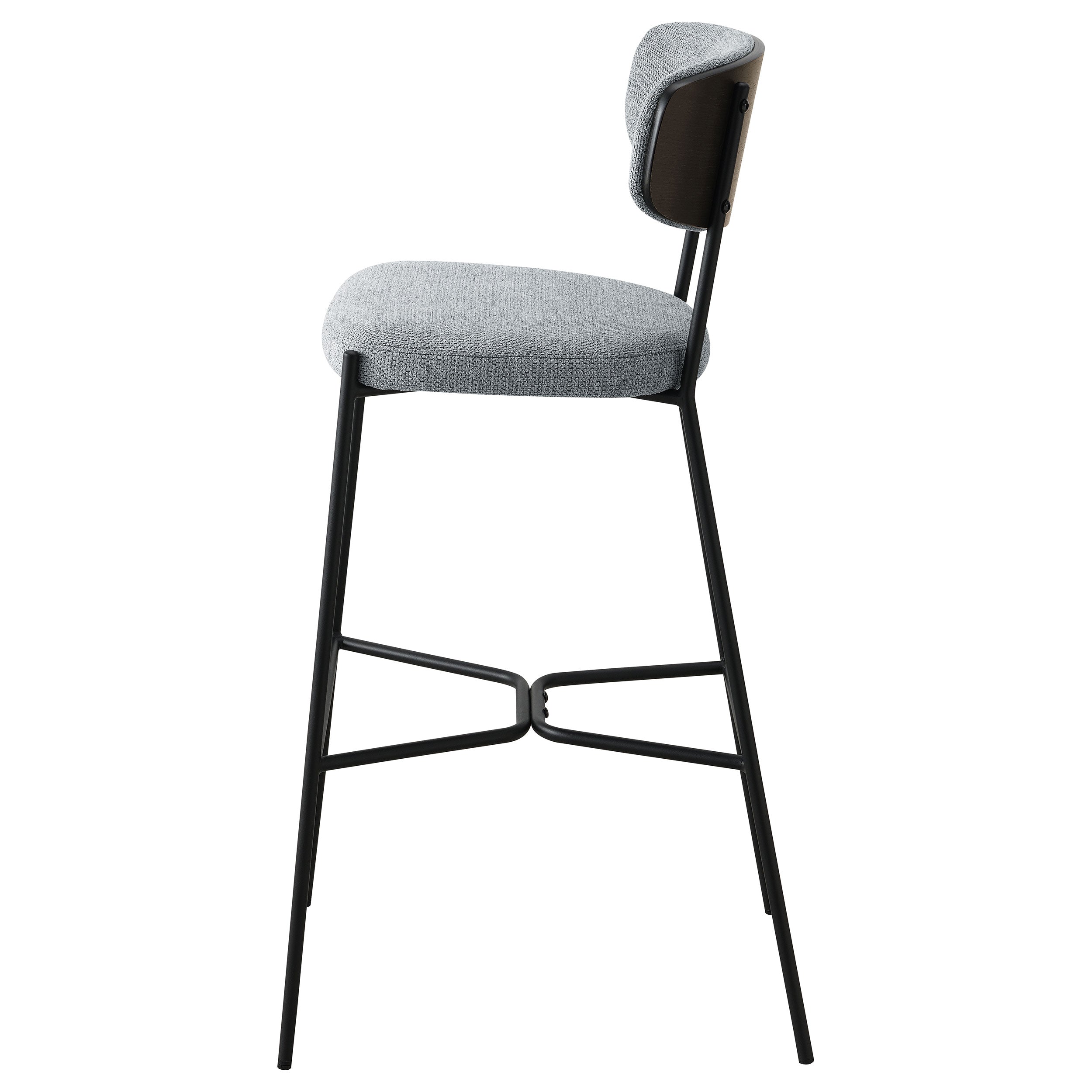 Elison Pub Height Bar Stool Grey (set Of 2) - MyWaynesHome #