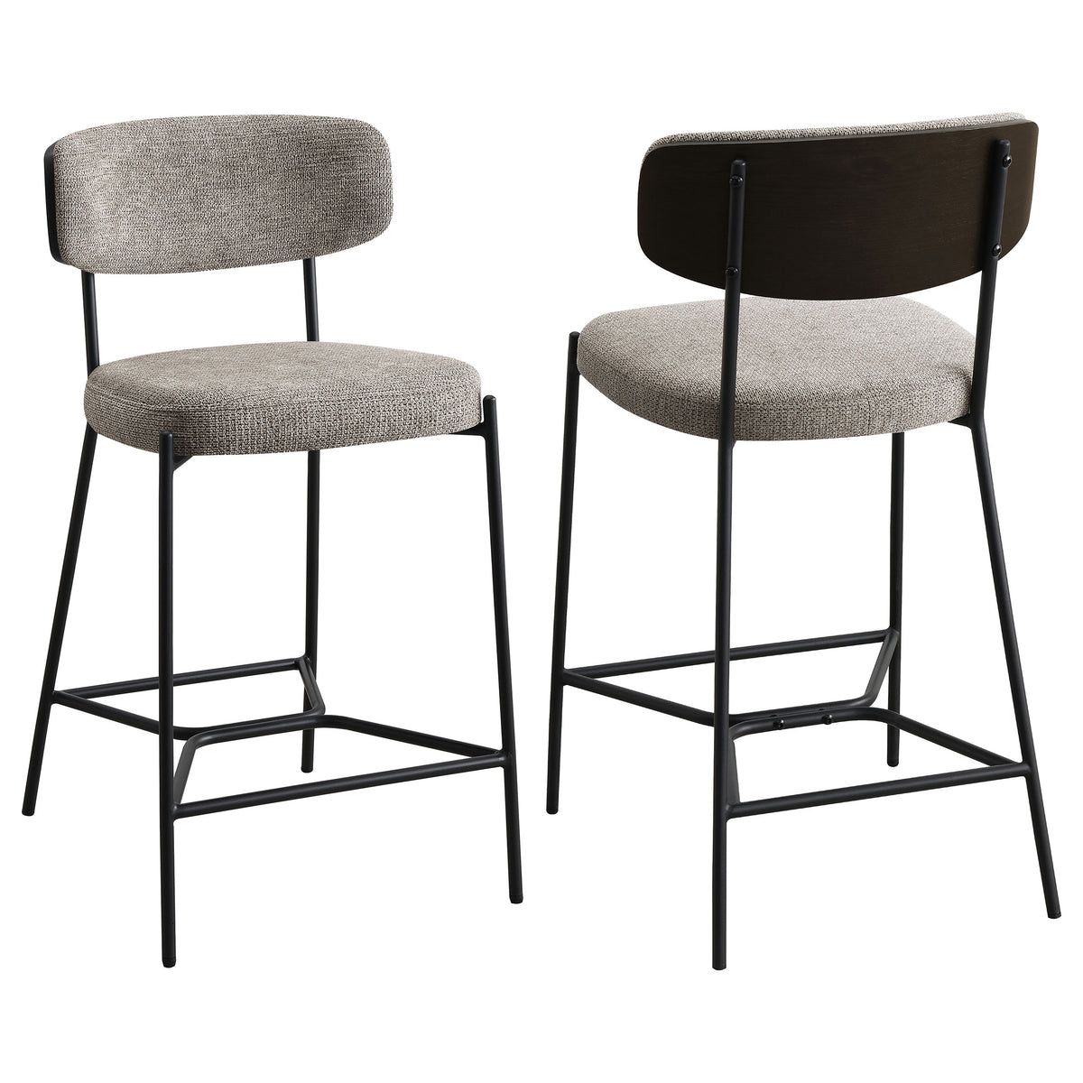 Elison Counter Height Bar Stool Light Brown (set Of 2) - MyWaynesHome #