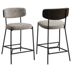 Elison Counter Height Bar Stool Light Brown (set Of 2) - MyWaynesHome #