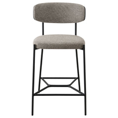 Elison Counter Height Bar Stool Light Brown (set Of 2) - MyWaynesHome #