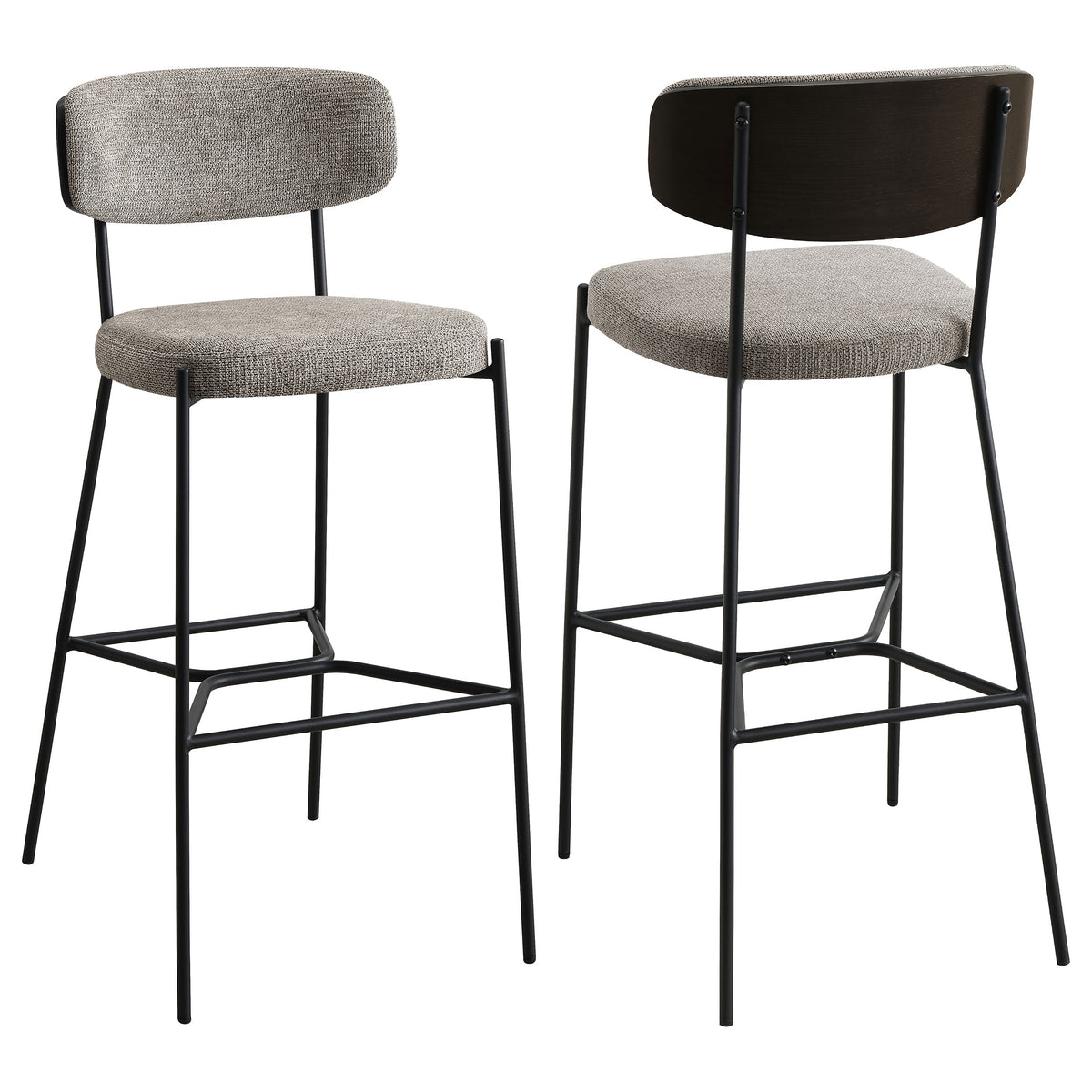 Elison Pub Height Bar Stool Light Brown (set Of 2) - MyWaynesHome #
