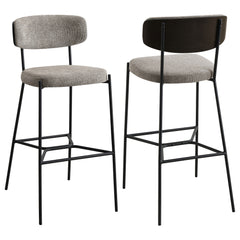 Elison Pub Height Bar Stool Light Brown (set Of 2) - MyWaynesHome #