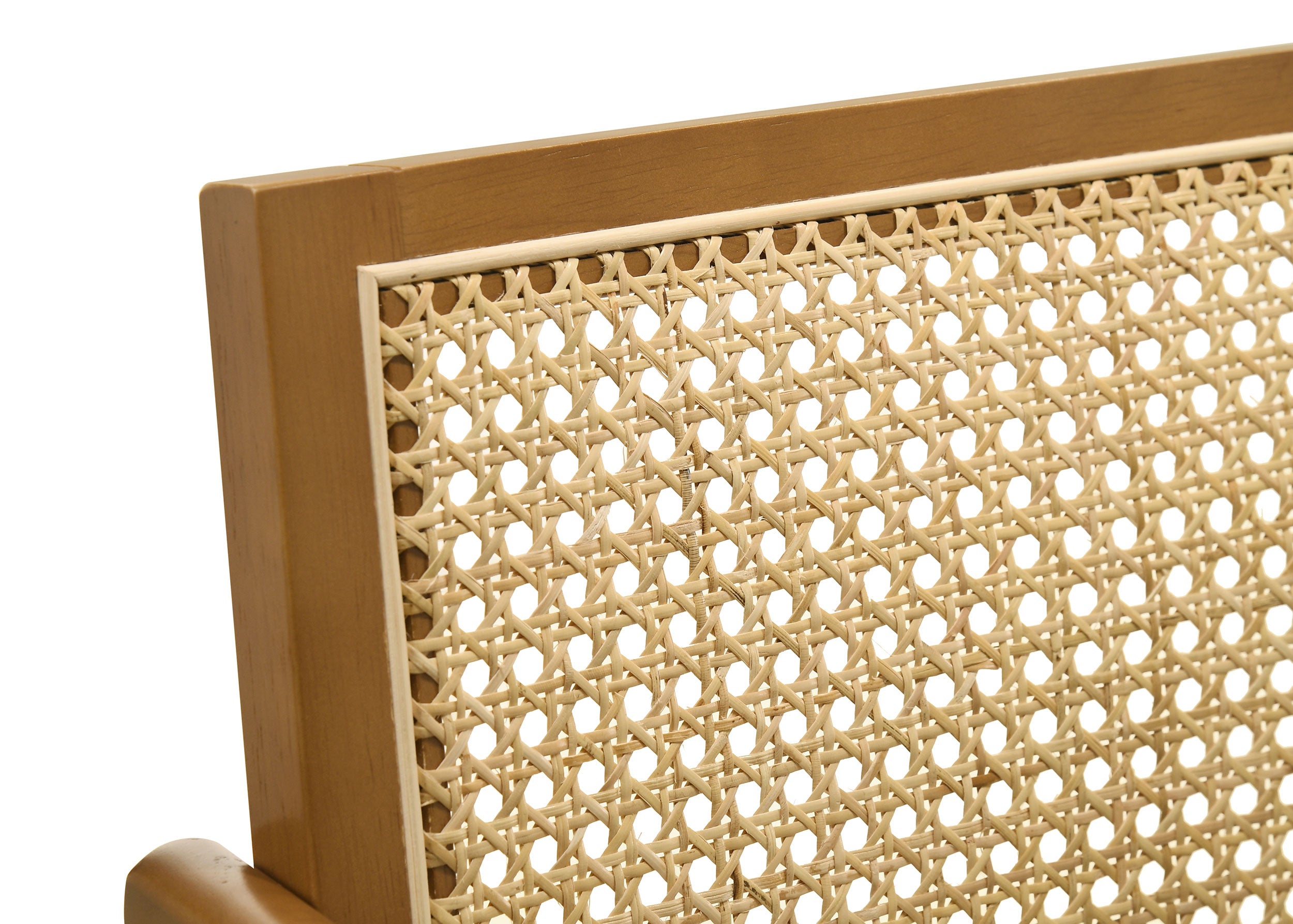 Kane Woven Rattan Wood Bar Chair Light Walnut (set Of 2) - MyWaynesHome #