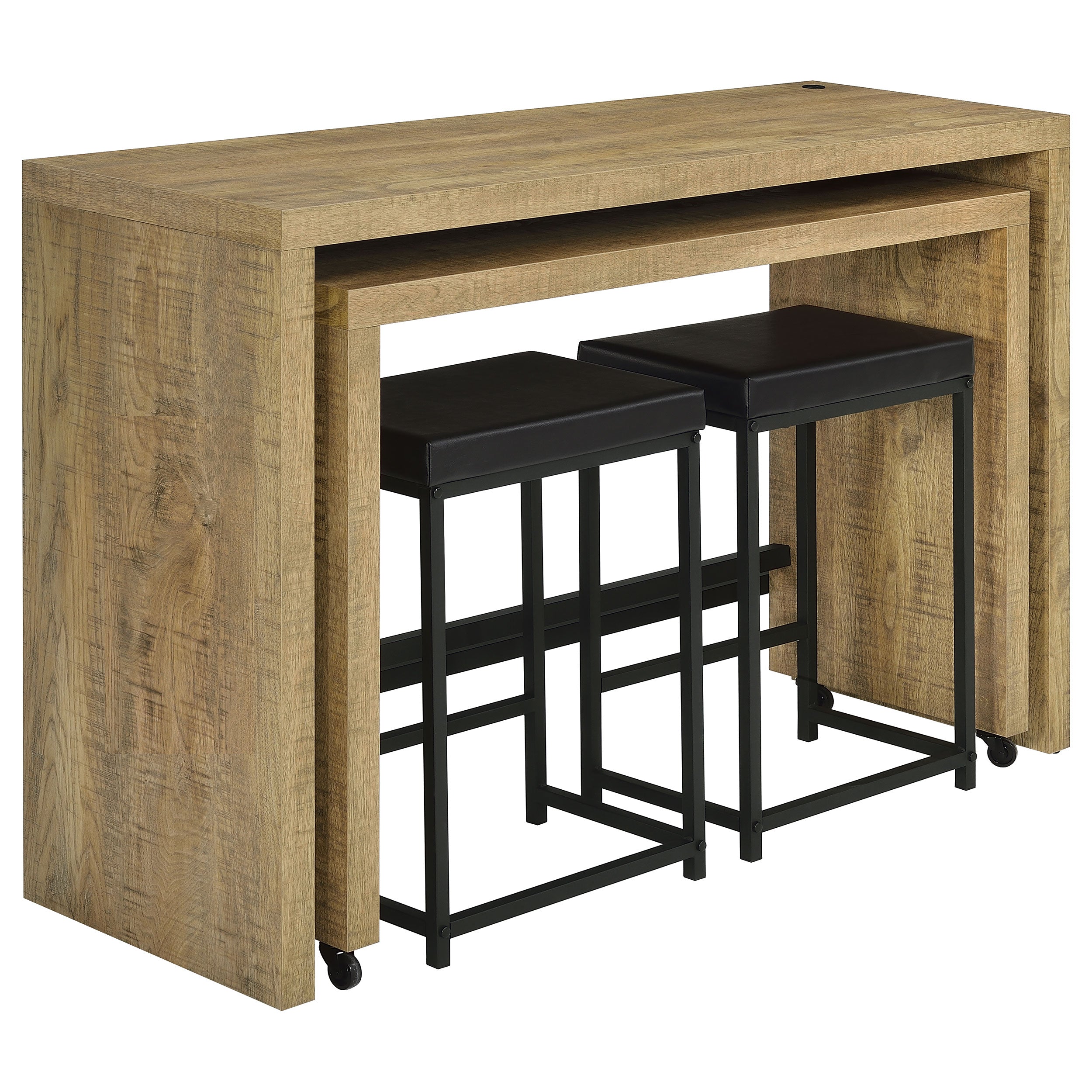 Davista 4-piece Counter Height Table Set Mango Brown - MyWaynesHome #