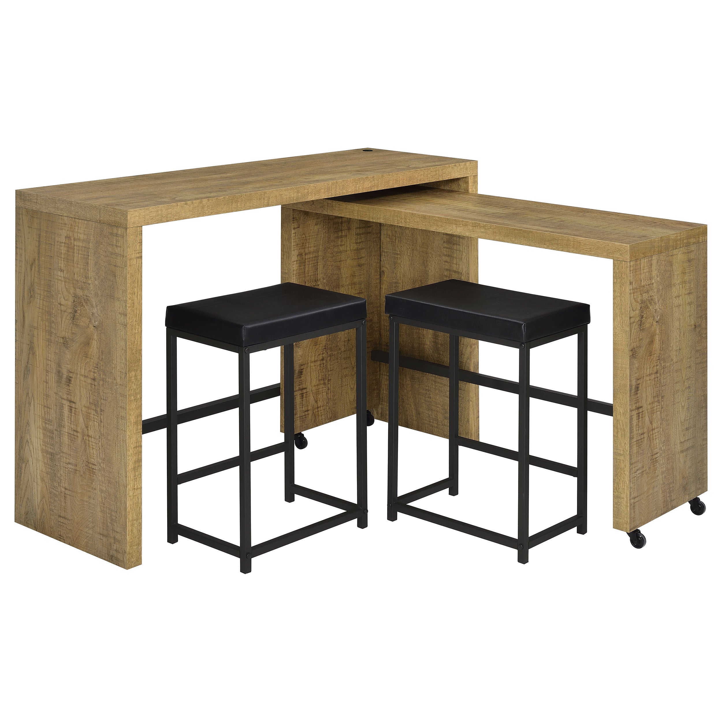 Davista 4-piece Counter Height Table Set Mango Brown - MyWaynesHome #