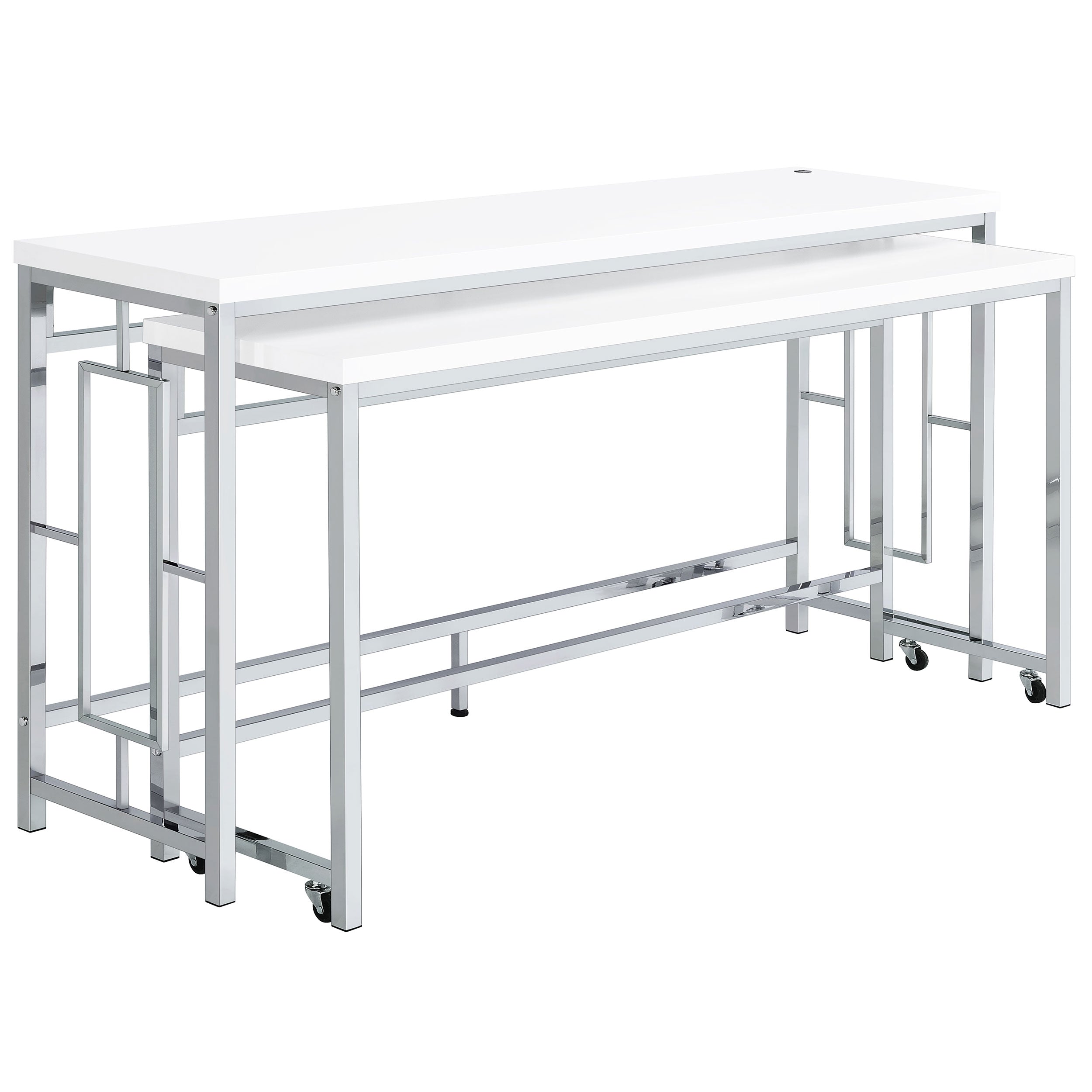 Jackson 5-piece Multipurpose Counter Height Table Set White - MyWaynesHome #