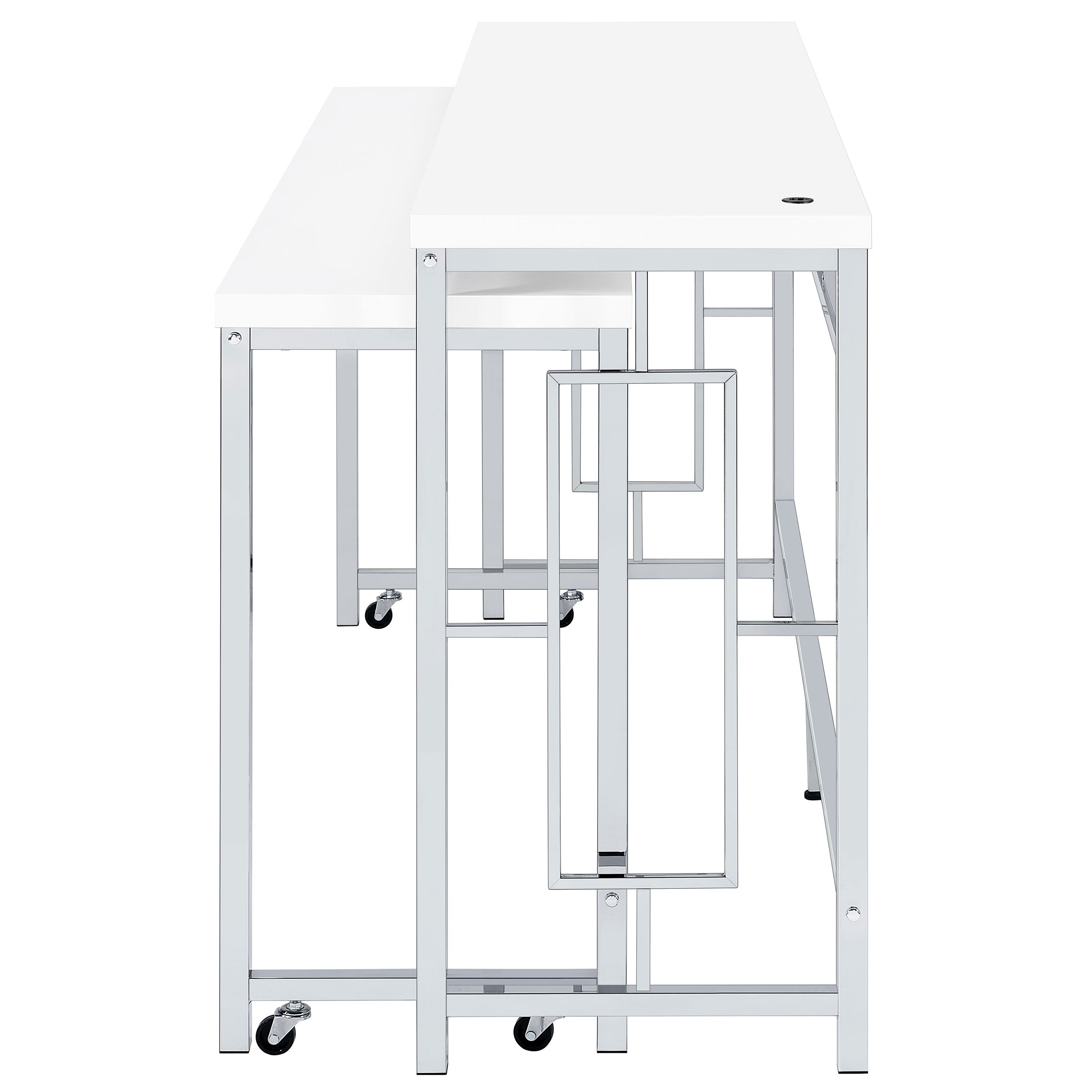Jackson 5-piece Multipurpose Counter Height Table Set White - MyWaynesHome #