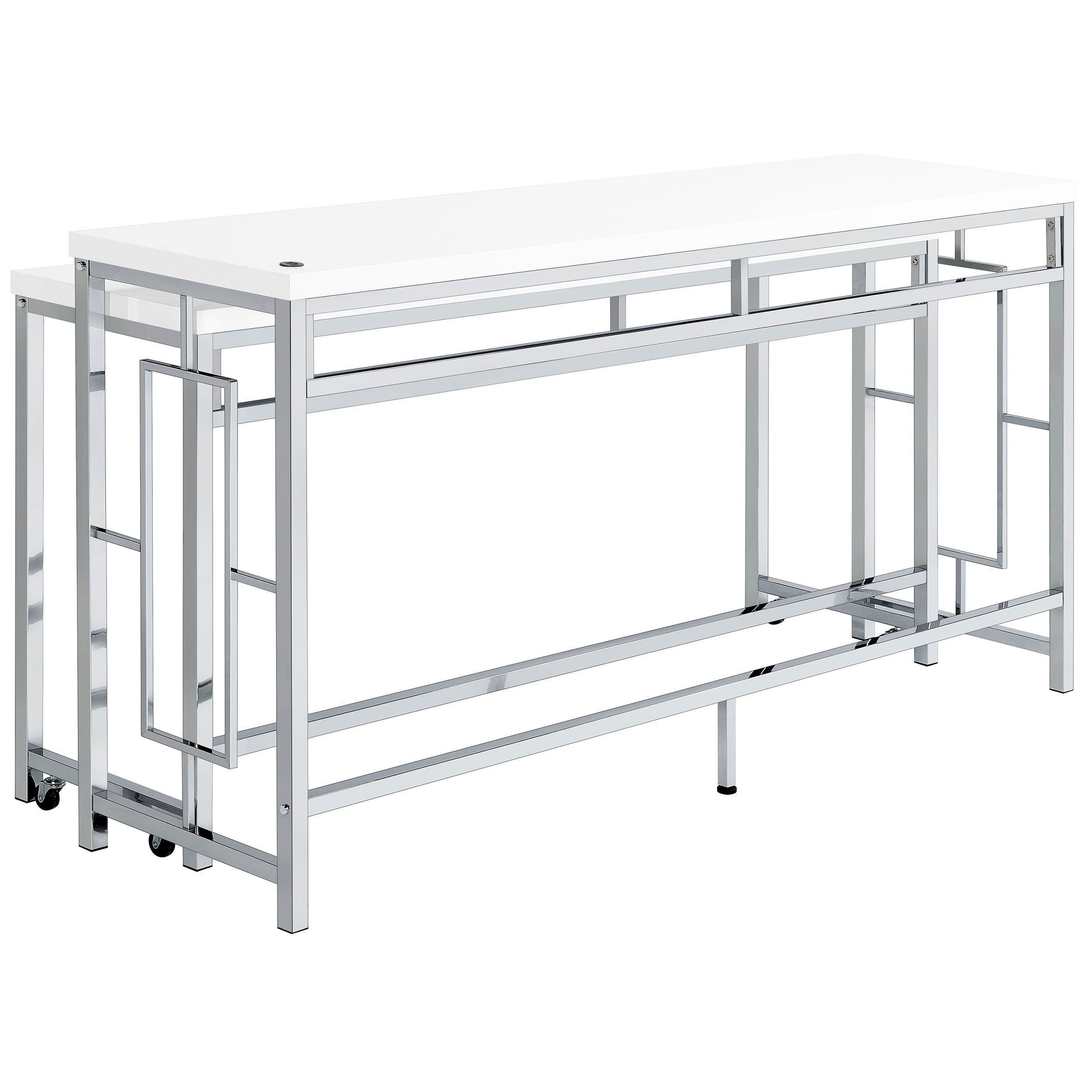 Jackson 5-piece Multipurpose Counter Height Table Set White - MyWaynesHome #