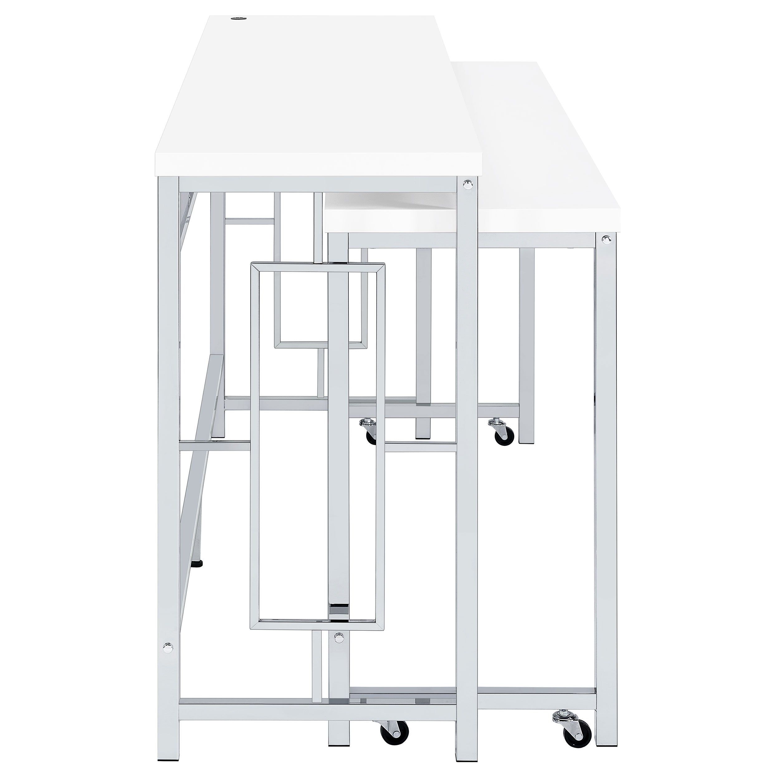 Jackson 5-piece Multipurpose Counter Height Table Set White - MyWaynesHome #