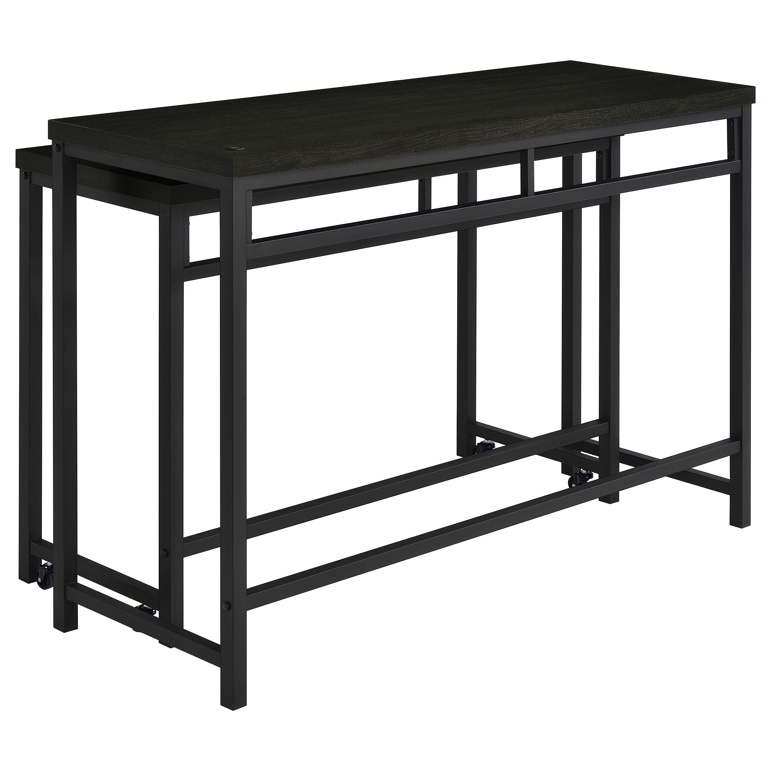 Hawes 4-piece Multipurpose Counter Height Table Set Black - MyWaynesHome #