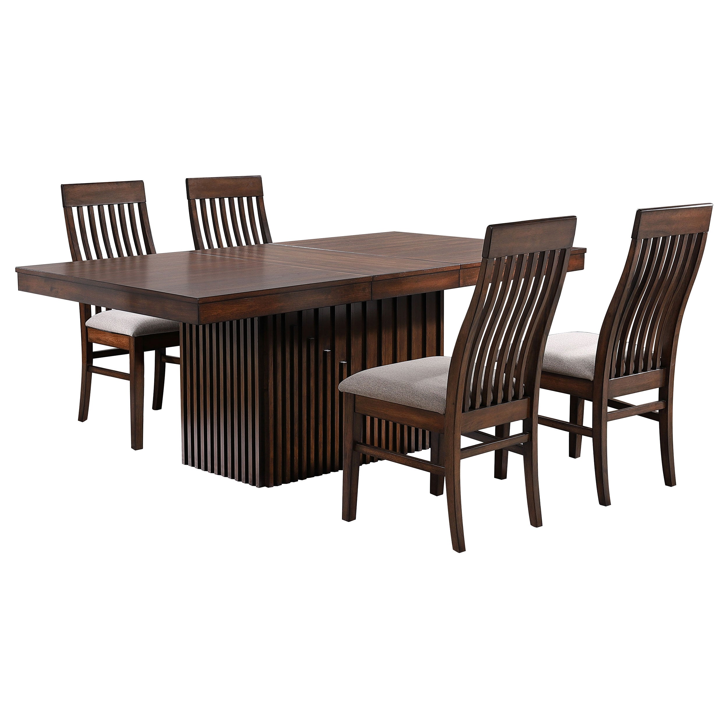 Briarwood 5-piece Extension Leaf Dining Table Set Mango Oak - MyWaynesHome #
