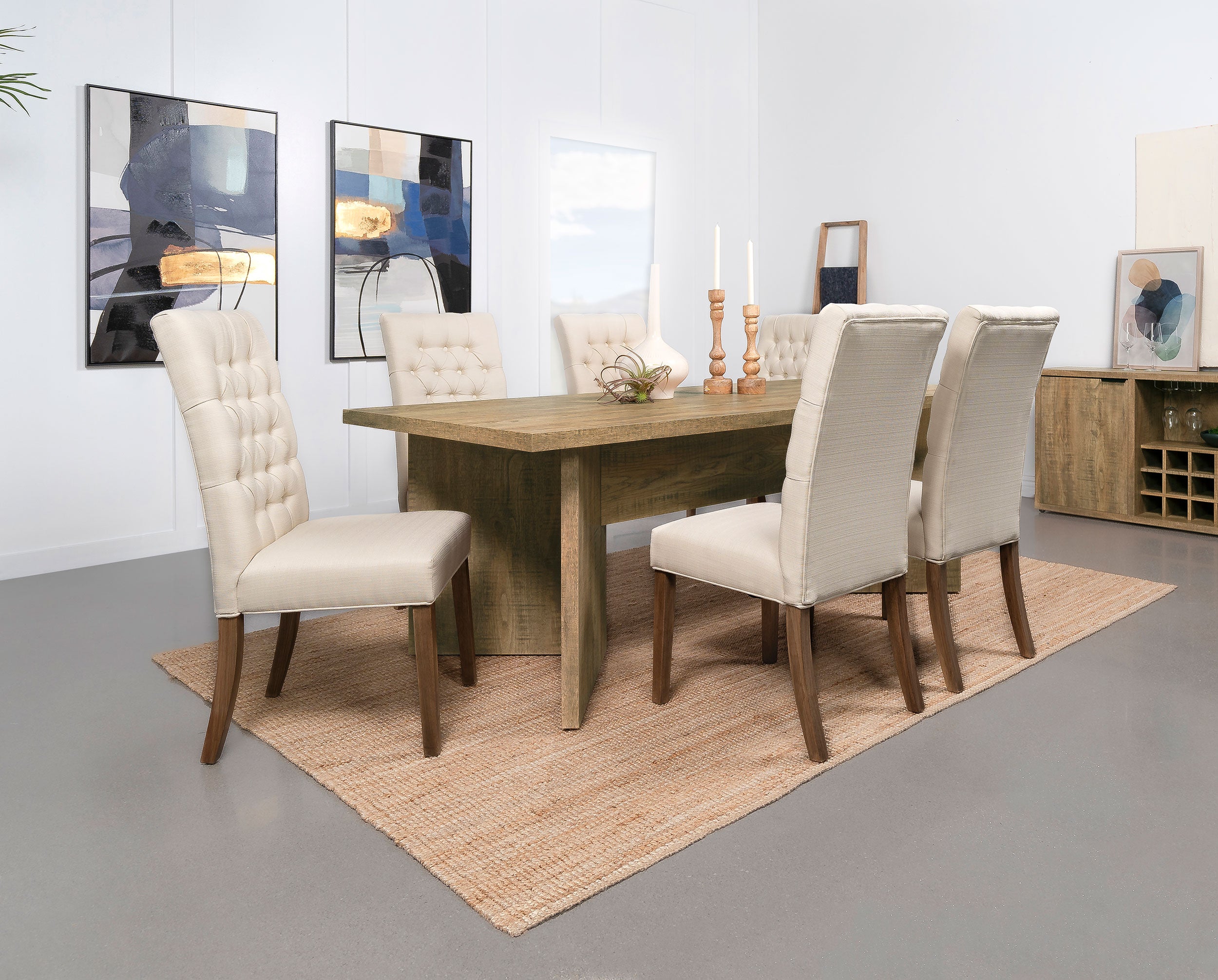 Jamestown 84-inch Composite Wood Dining Table Mango - MyWaynesHome #