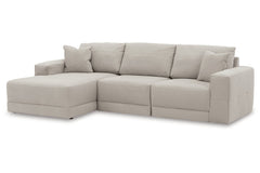 Next-Gen Gaucho 3-Piece LAF Chaise Sectional - Gray - MyWaynesHome #