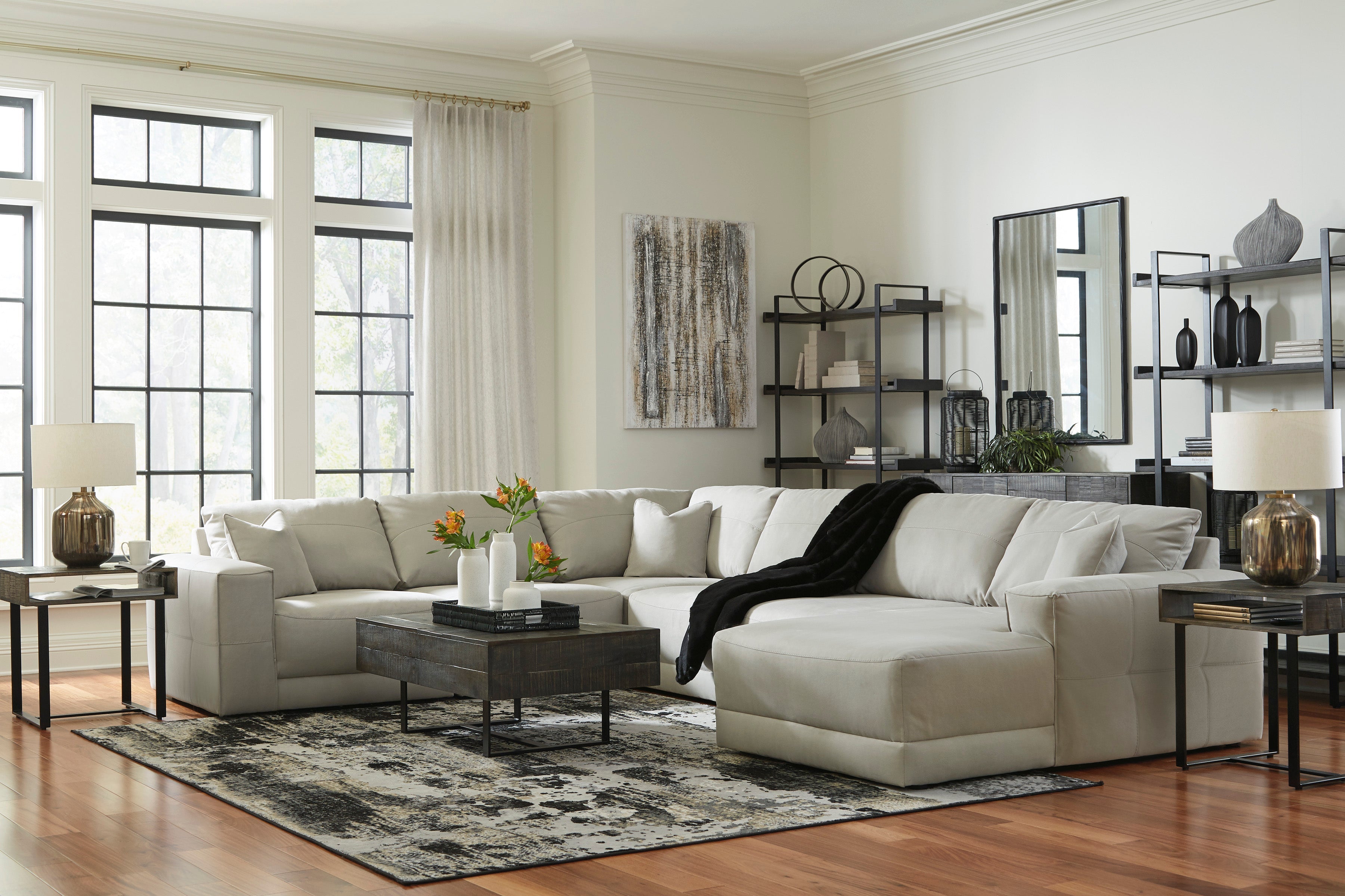 Next-Gen Gaucho 6-Piece RAF Chaise Sectional - Gray - MyWaynesHome #
