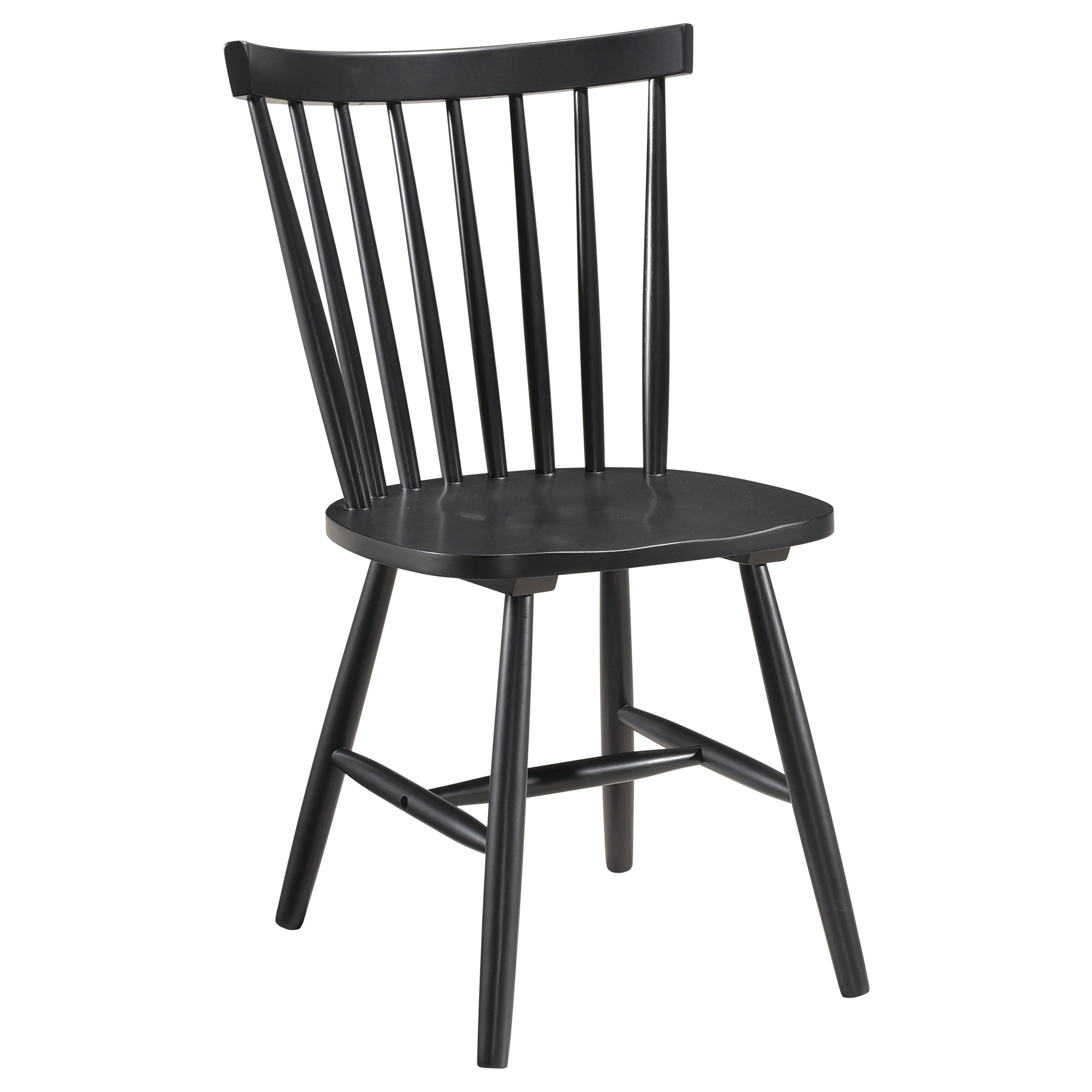 Hollyoak Windsor Wood Dining Side Chair Black (set Of 2) - MyWaynesHome #