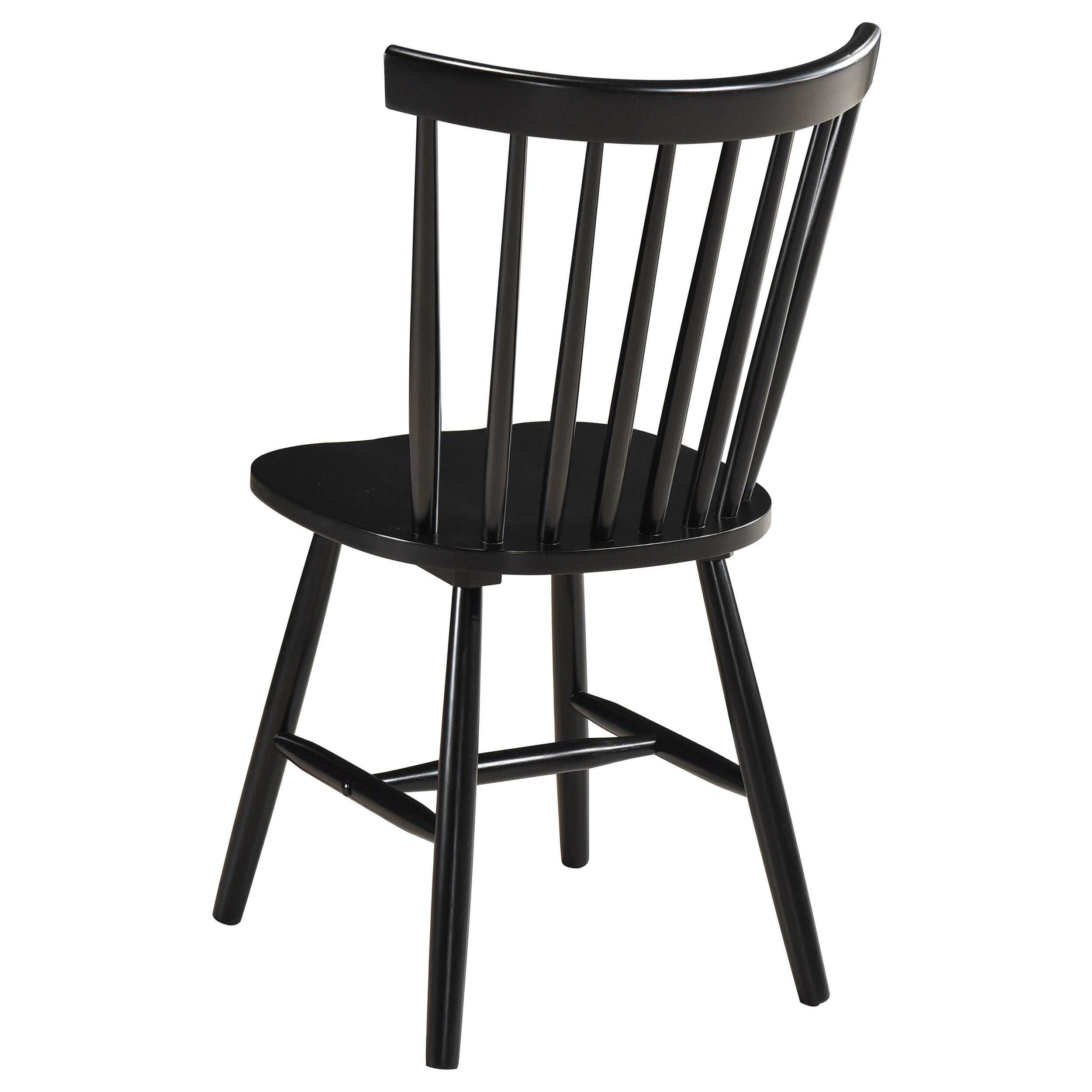 Hollyoak Windsor Wood Dining Side Chair Black (set Of 2) - MyWaynesHome #