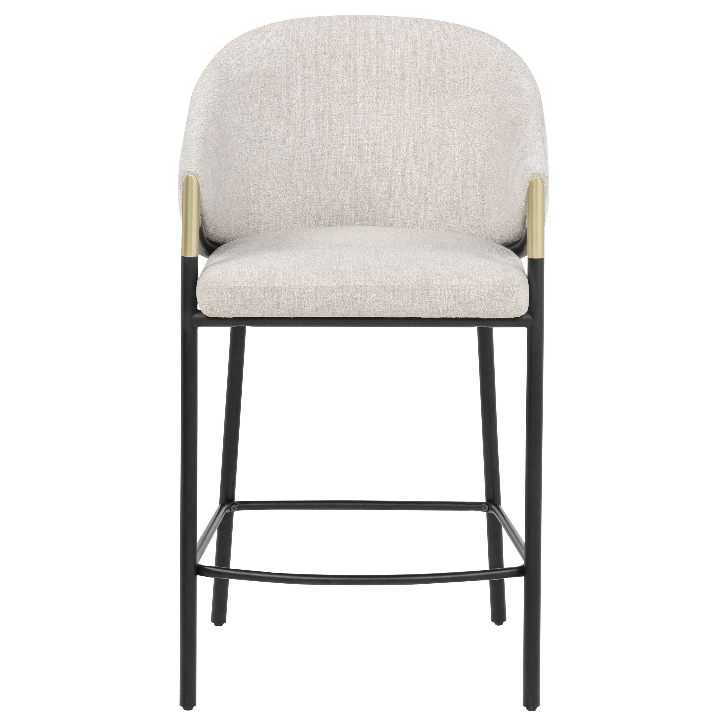Chadwick Fabric Upholstered Counter Height Chair Beige (set Of 2)