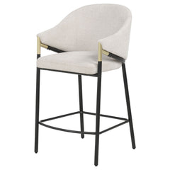 Chadwick Fabric Upholstered Counter Height Chair Beige (set Of 2)