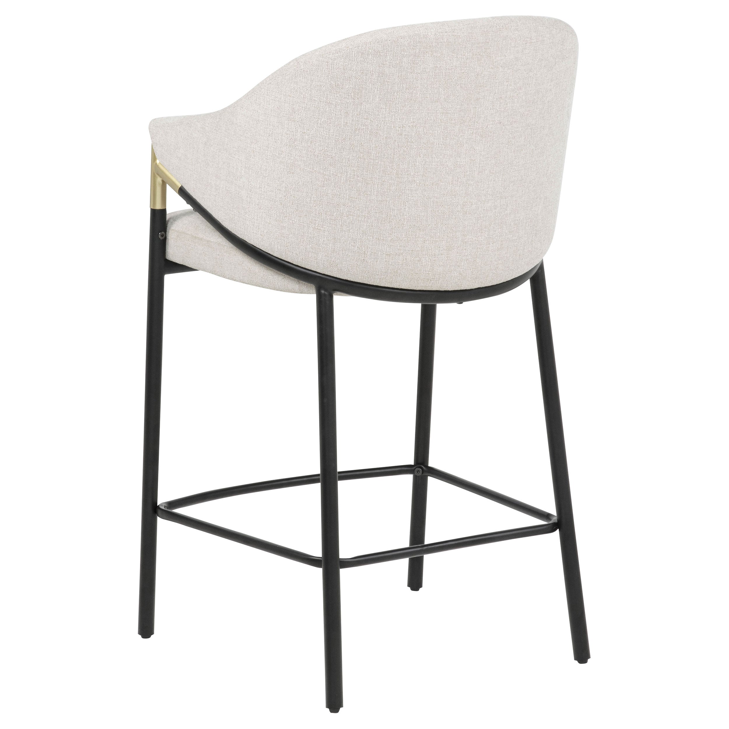 Chadwick Fabric Upholstered Counter Height Chair Beige (set Of 2)