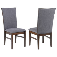 Sherwood Upholstered Dining Side Chair Grey (set Of 2)