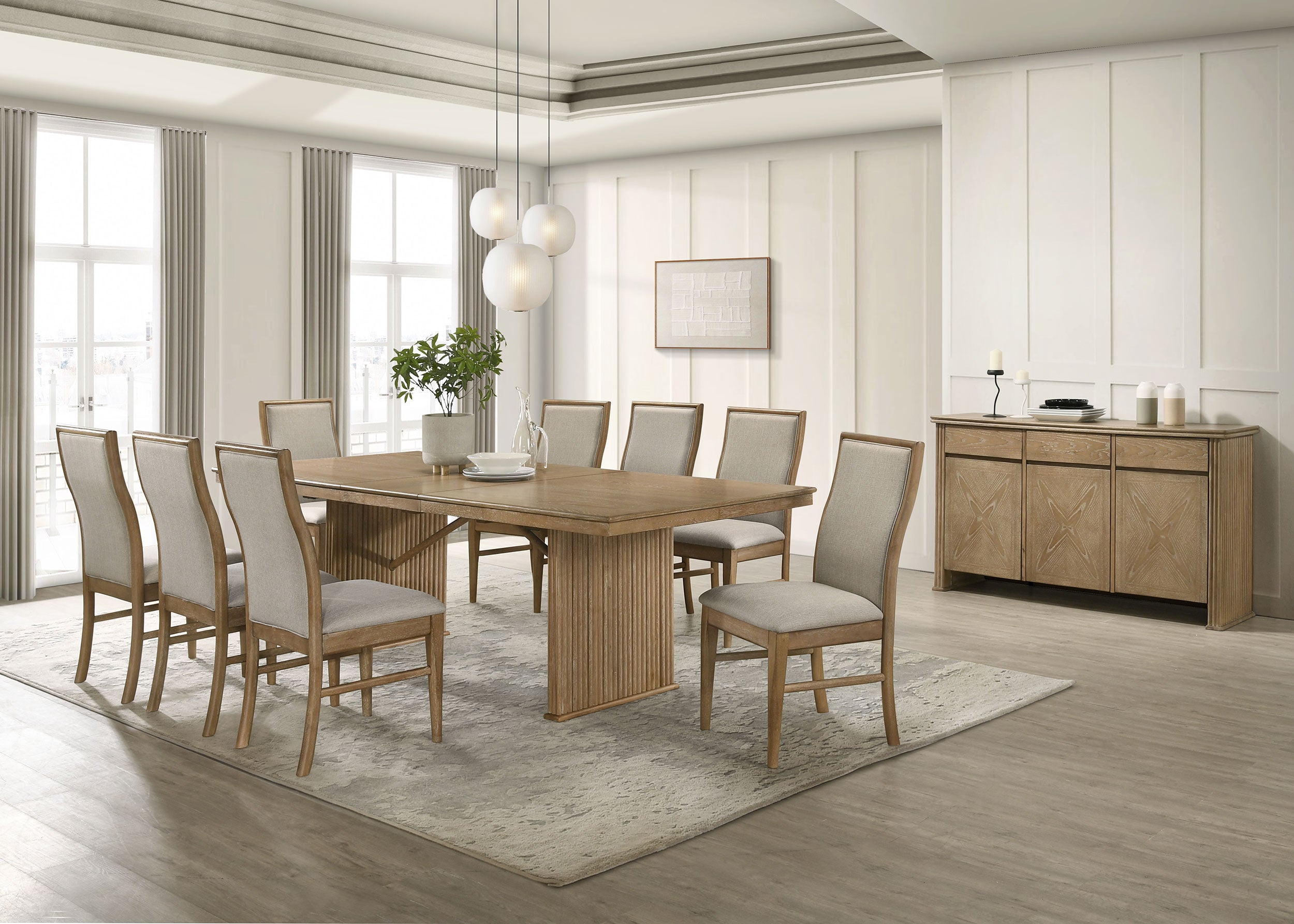Adina Upholstered Dining Side Chair Barley (set Of 2)