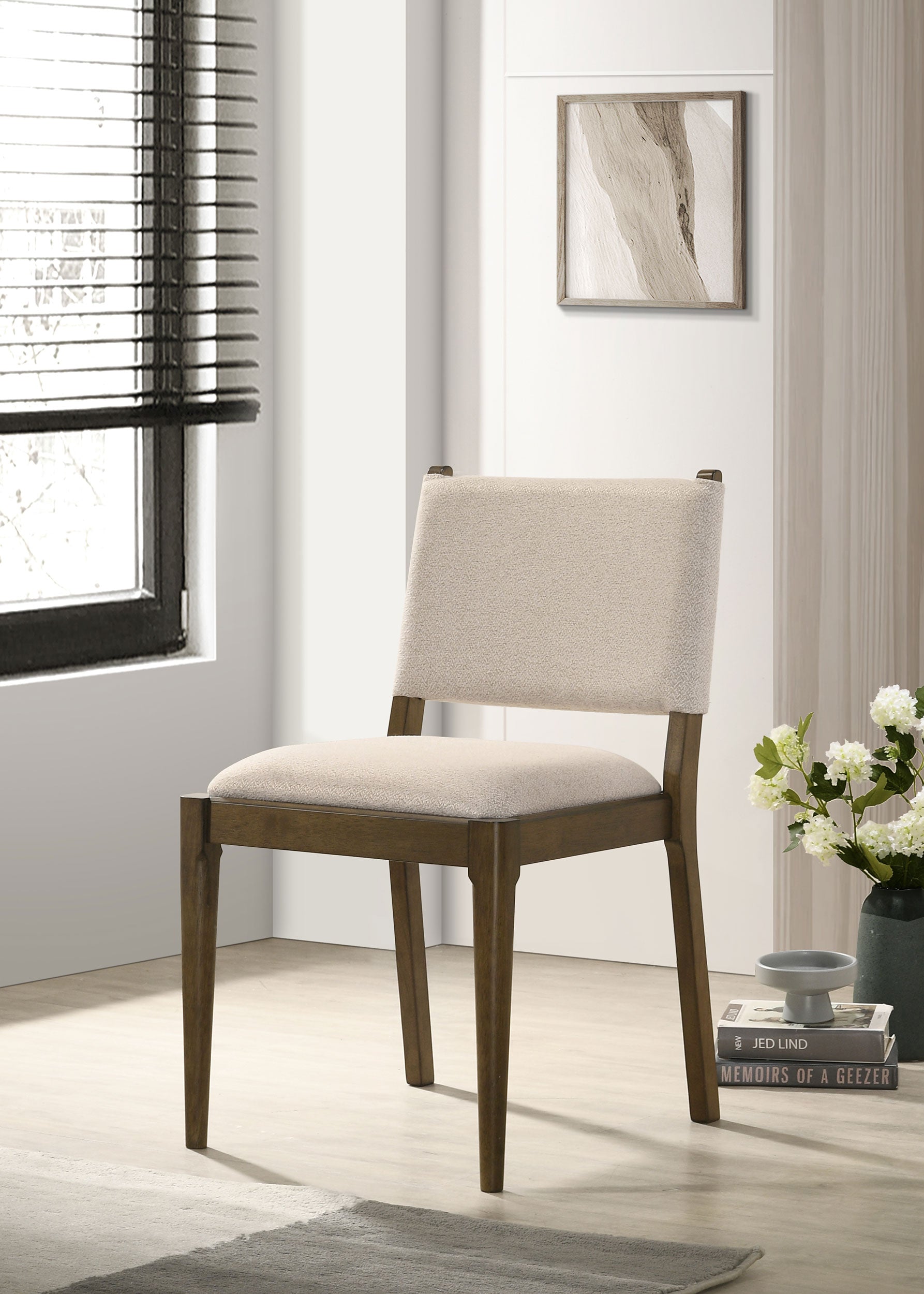 Ottowa Upholstered Dining Side Chair Brown (set Of 2)