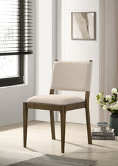 Ottowa Upholstered Dining Side Chair Brown (set Of 2)