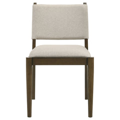 Ottowa Upholstered Dining Side Chair Brown (set Of 2)