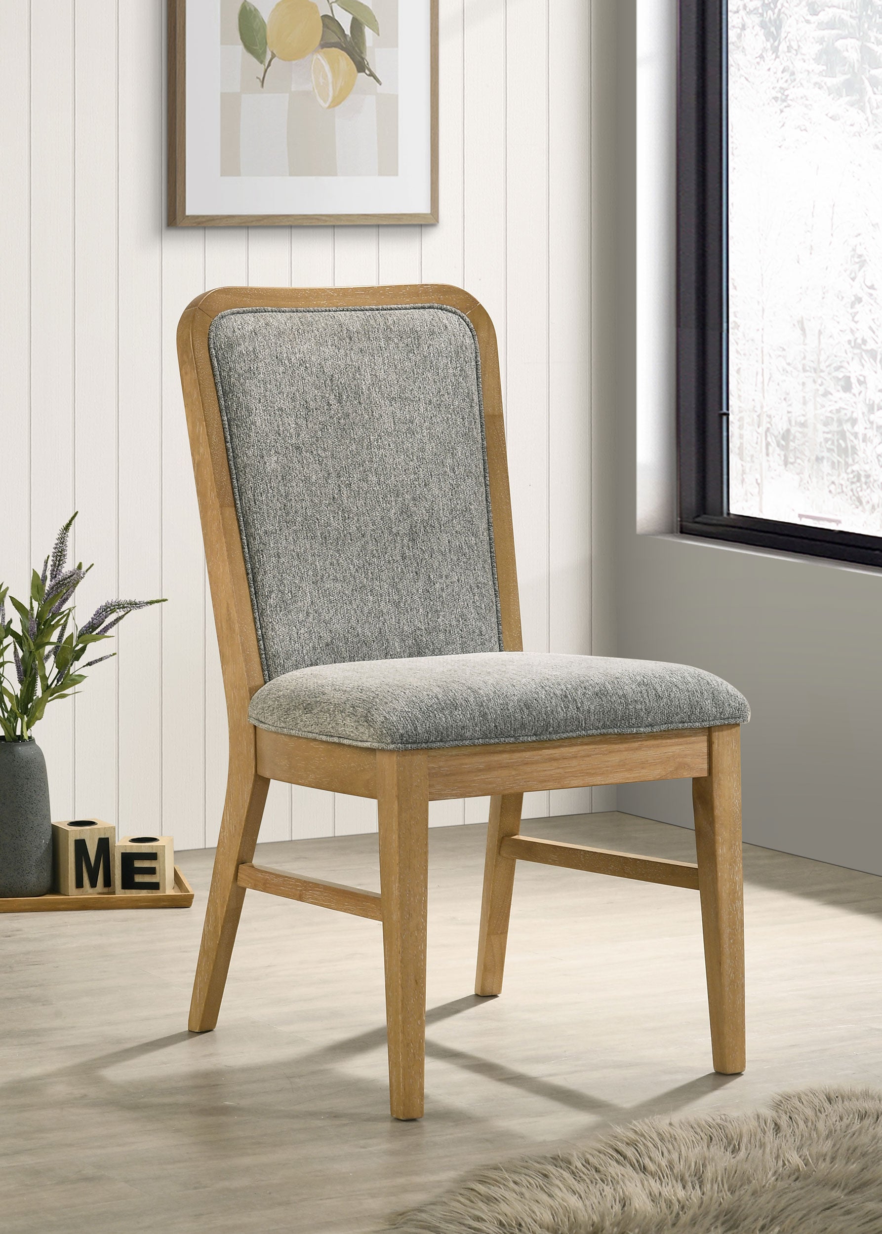 Croyden Dining Side Chair Weathered Natural (set Of 2)