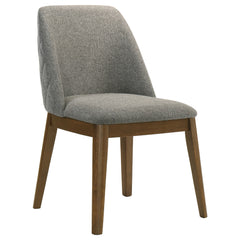 Franklin Upholstered Dining Side Chair Grey (set Of 2)