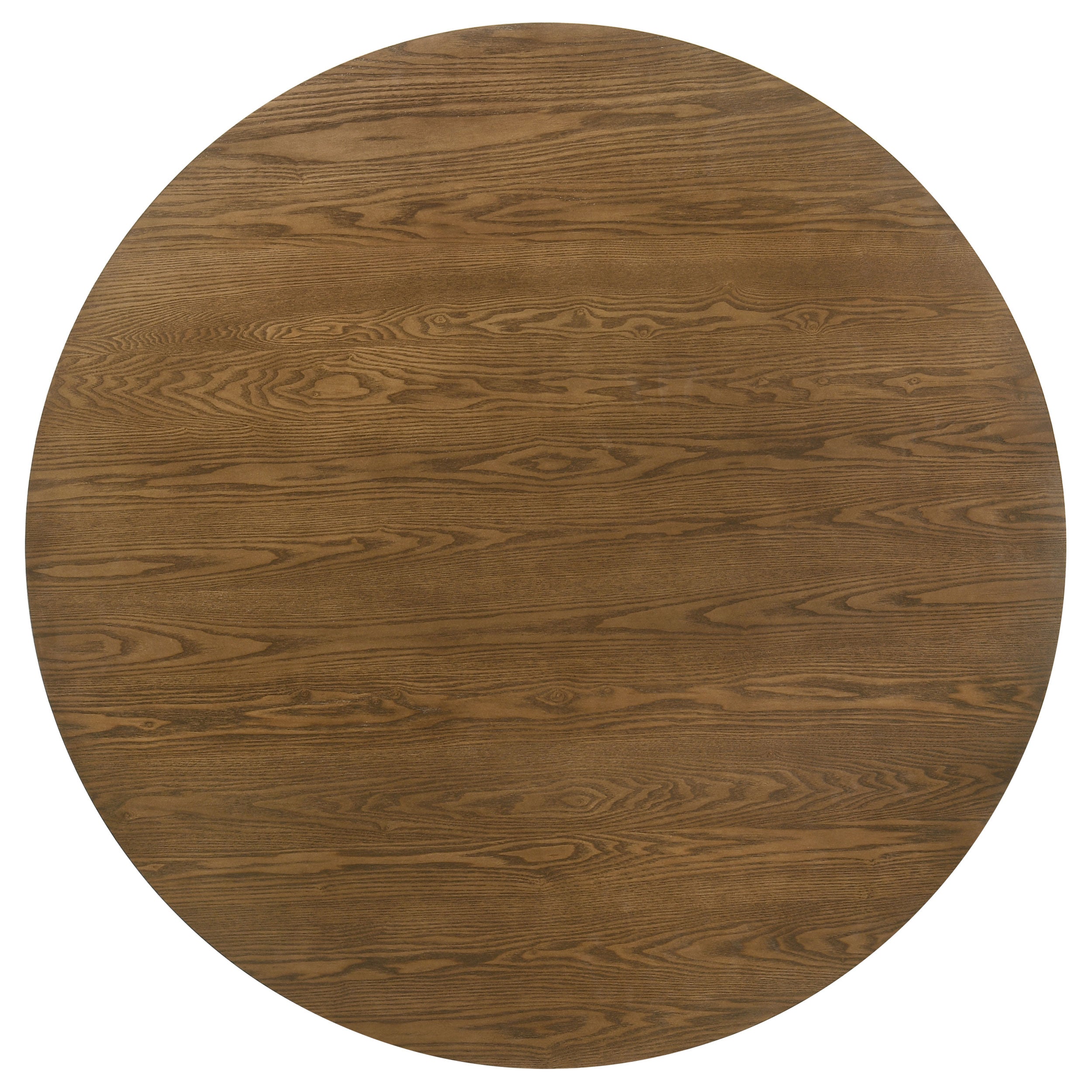 Franklin 54-inch Round Wood Pedestal Base Dining Table Dark Brown