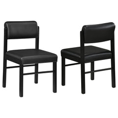 Kehoe Upholstered Dining Side Chair Black (set Of 2)
