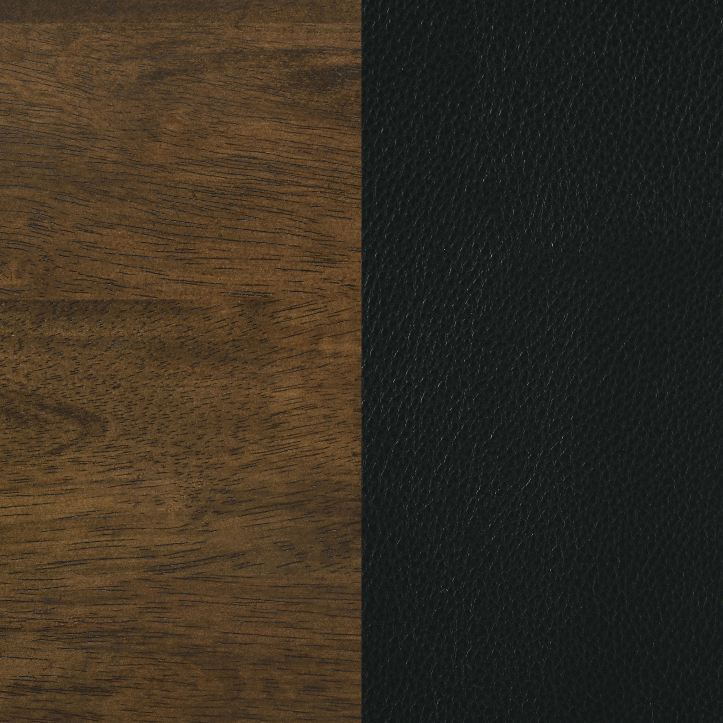 Kehoe Upholstered Dining Side Chair Black And Walnut (set Of 2)