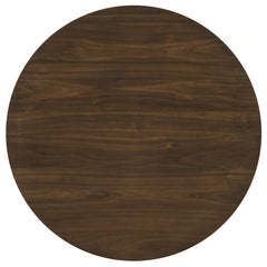 Hamlyn 5-piece Round Wood Counter Height Dining Set Black And Walnut