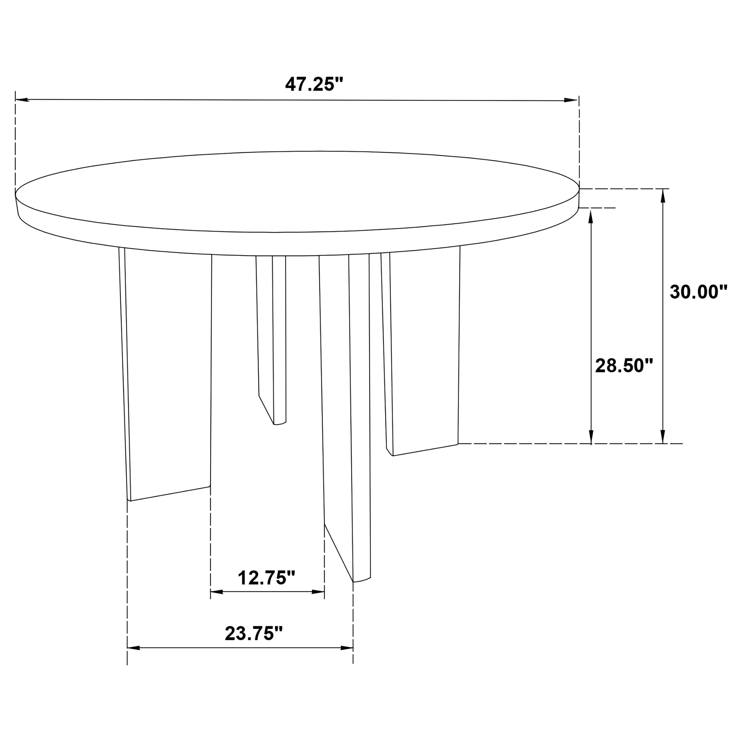Strouse 5-piece Dining Set Black