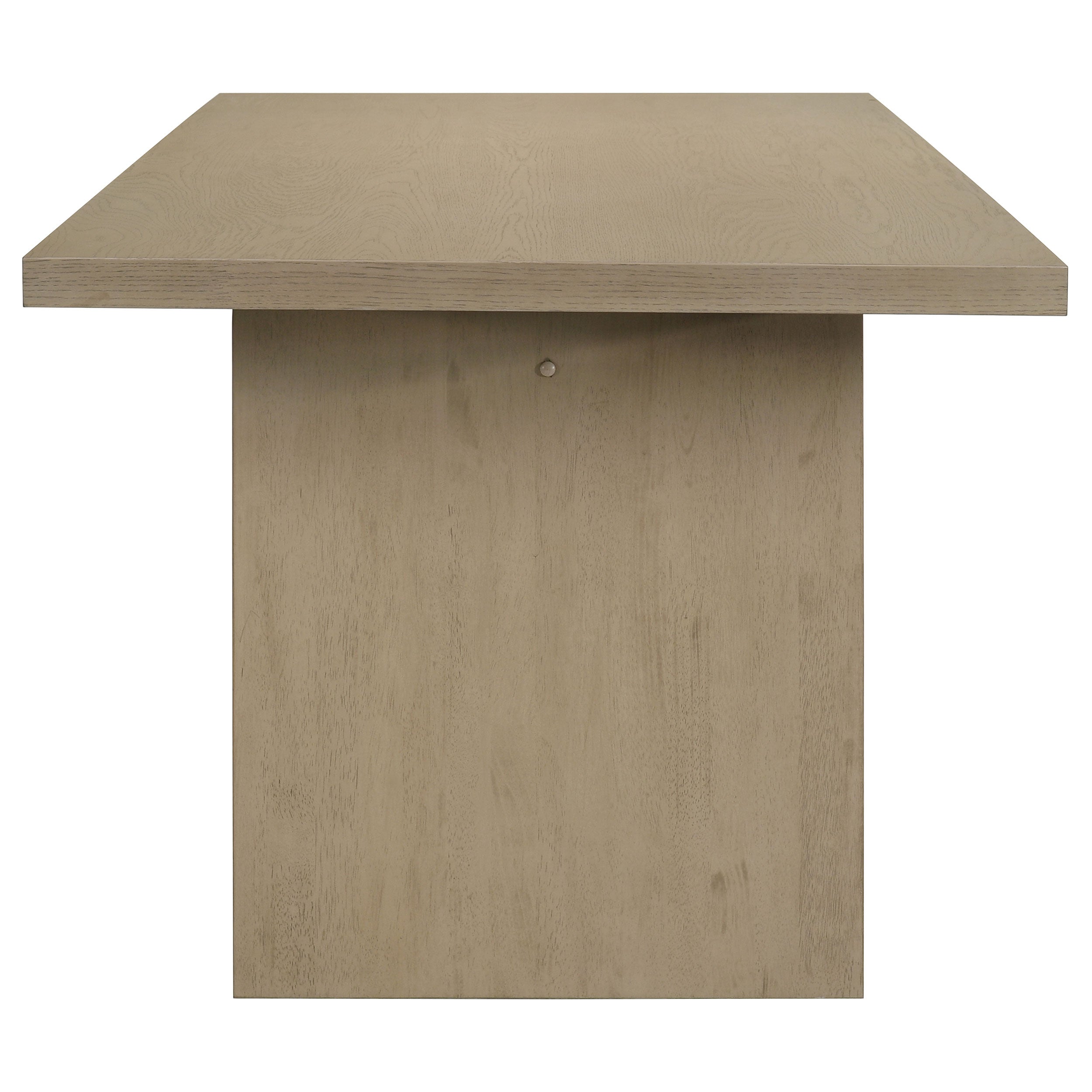 Decker 7-piece 82-inch Rectangular Dining Set Cream And Natural Oak