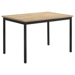 Garza 5-piece Rectangular Dining Table Greige Oak