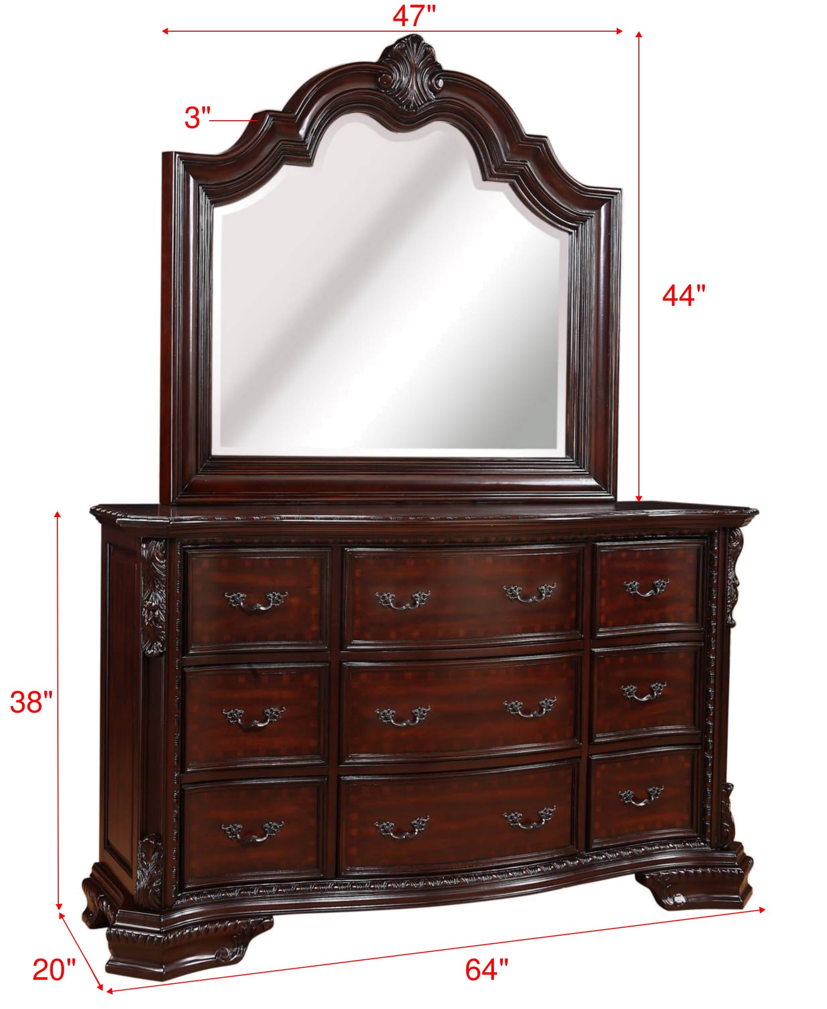 Sheffield Rich Brown Upholstered Panel Bedroom Set - MyWaynesHome #