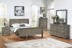 Louis Philip Gray Bedroom Mirror (Mirror Only) - MyWaynesHome #