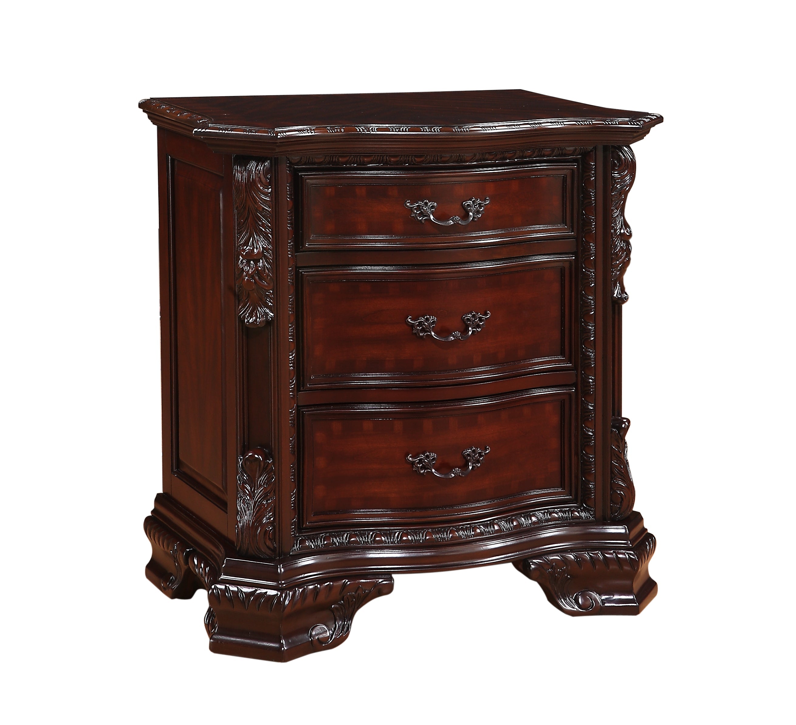 Sheffield Rich Brown Upholstered Panel Bedroom Set - MyWaynesHome #