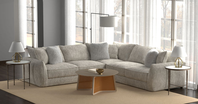 Bucktown 3 Piece Sectional Sofa -PARCHMENT - MyWaynesHome #