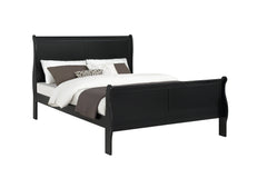 Louis Philip Black Queen Sleigh Bed - MyWaynesHome #