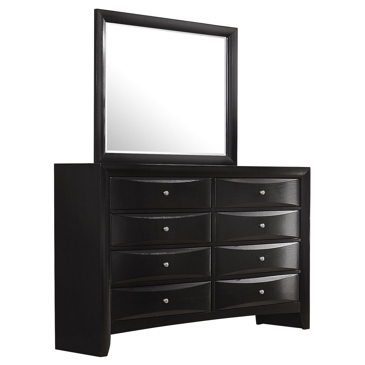 Briana 8-drawer Dresser With Mirror Black - MyWaynesHome #
