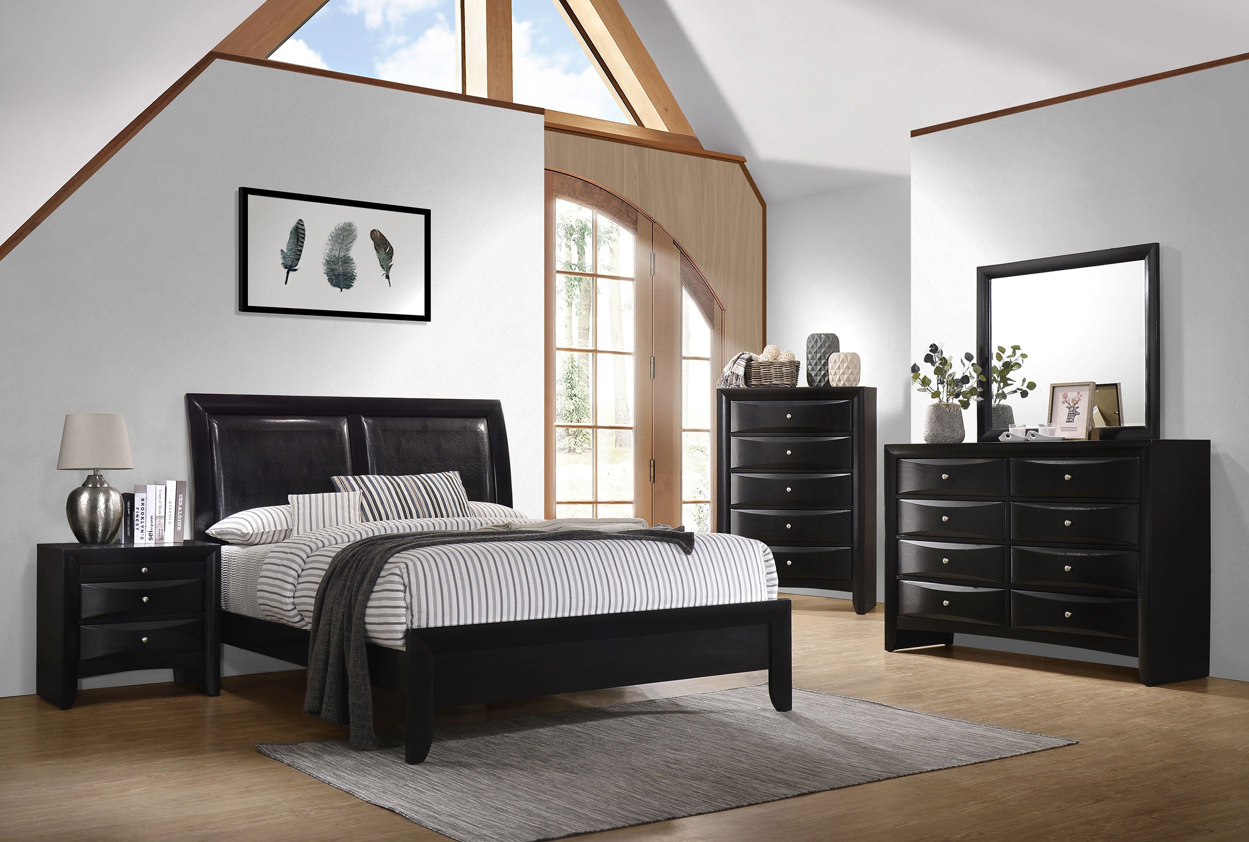 Briana 8-drawer Dresser With Mirror Black - MyWaynesHome #