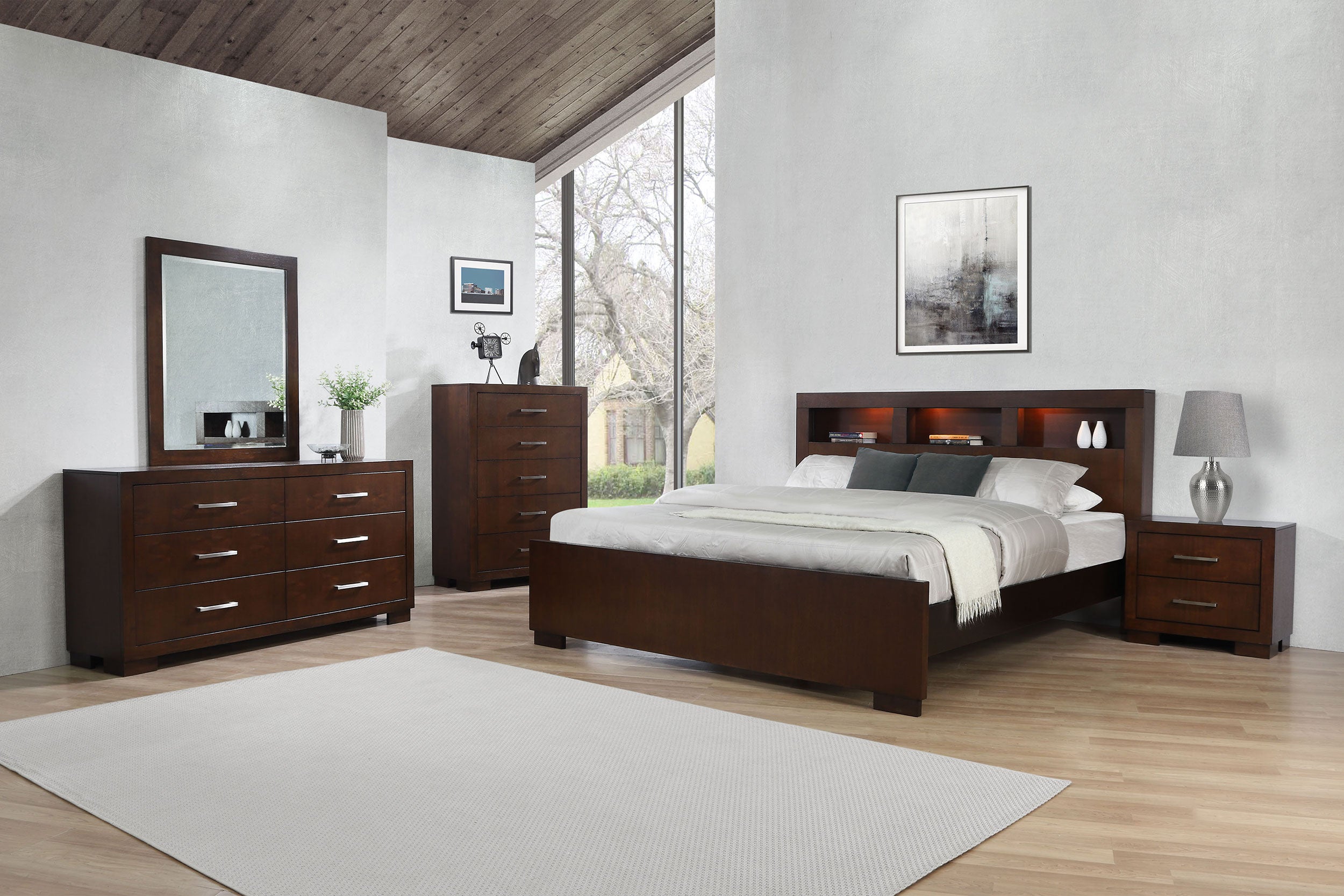 Jessica 6-drawer Dresser With Mirror Cappuccino - MyWaynesHome #