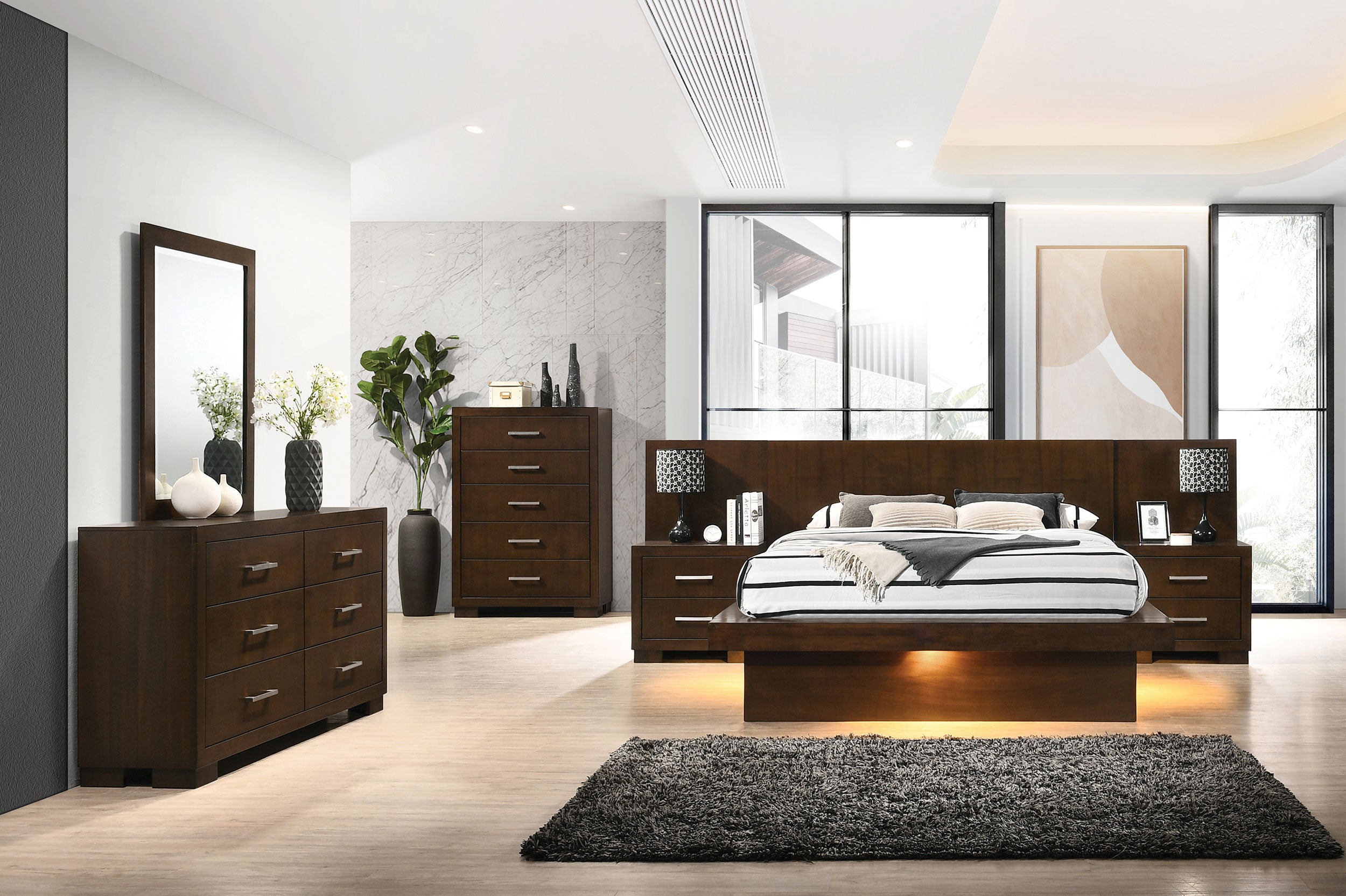 Jessica 6-drawer Dresser With Mirror Cappuccino - MyWaynesHome #