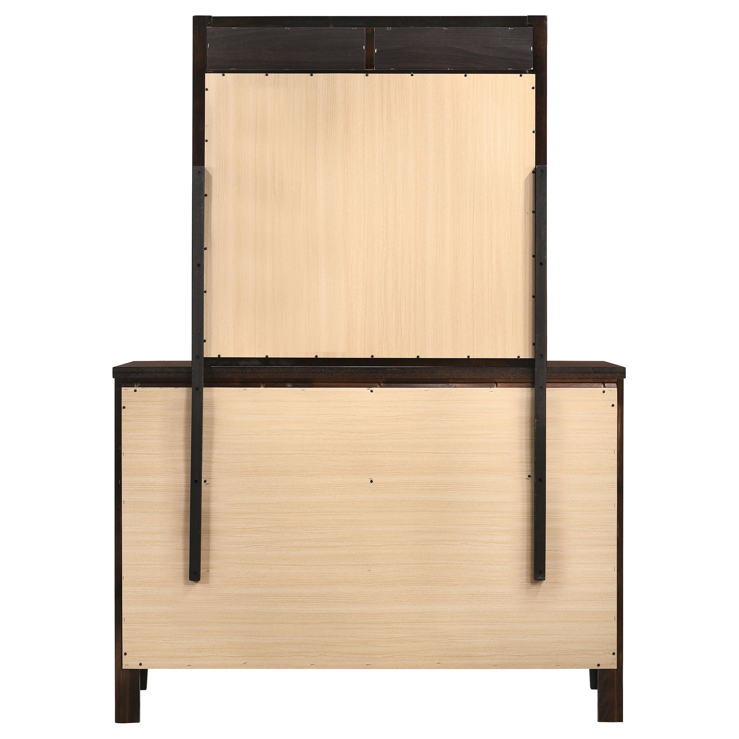 Carlton 6-drawer Dresser With Mirror Cappuccino - MyWaynesHome #