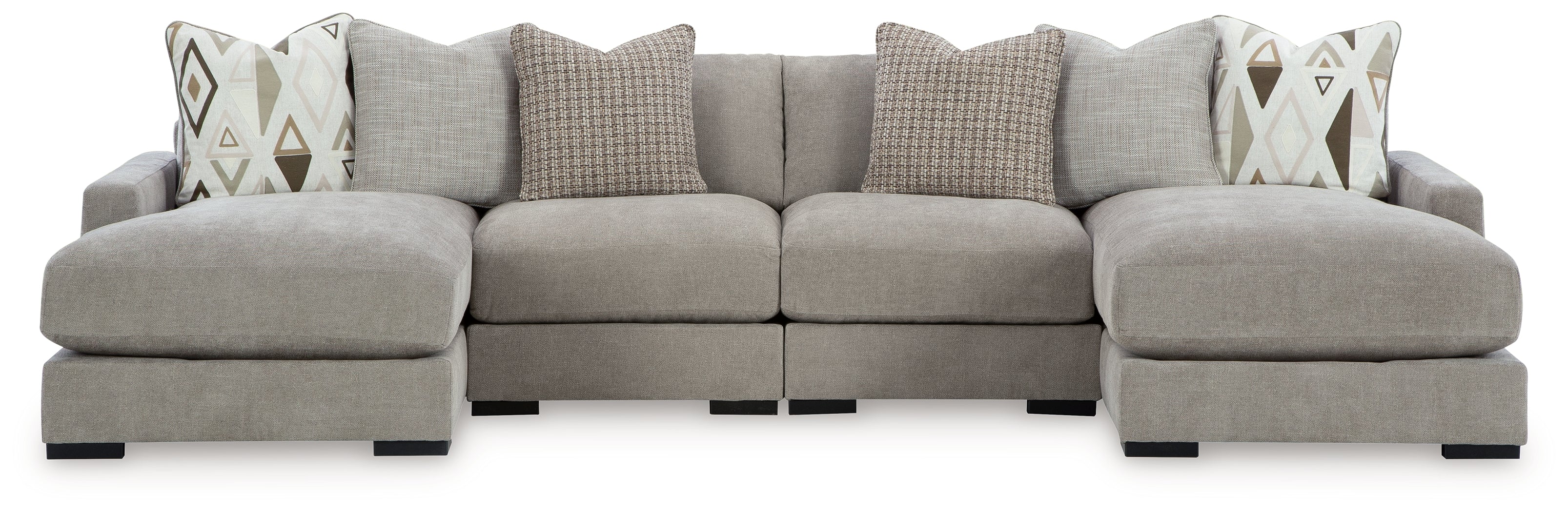 Aslan Court 4-Piece Sofa Pit Sectional - MyWaynesHome #